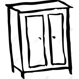 Charming Hand-Drawn Cabinet
