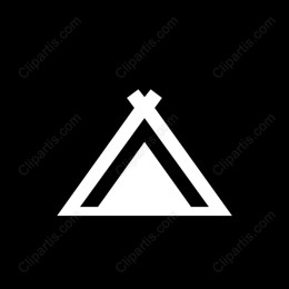 Minimalist Camping Icon