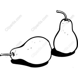 Stylish Hand-Drawn Pear