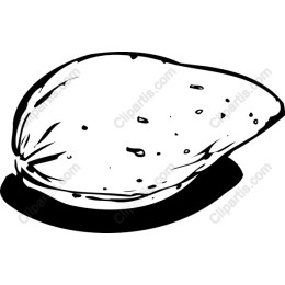 Black and White Potato Drawing