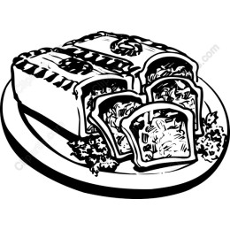 Hand-Drawn Gourmet Pastry