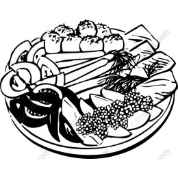 Sushi and Vegetable Platter
