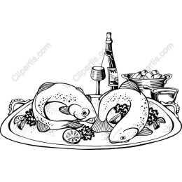 Elegant Fish Serving Platter