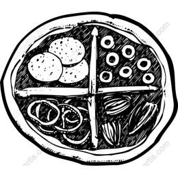 Hand-Drawn Snack Platter