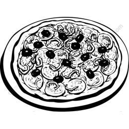 Hand-Drawn Pizza