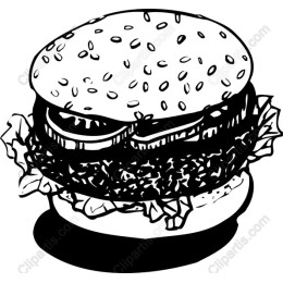 Hand-Drawn Burger
