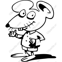 Cheerful Cartoon Mouse