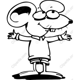 Whimsical Cartoon Mouse