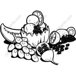 Fresh Fruits and Ice Cream