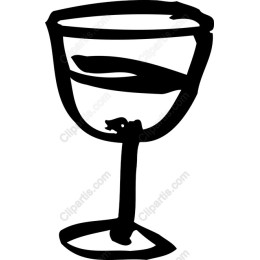Whimsical Hand-Drawn Cocktail Glass