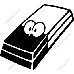 Playful Cartoon Eraser