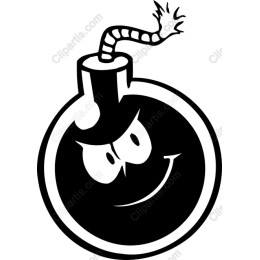 Playful Cartoon Bomb