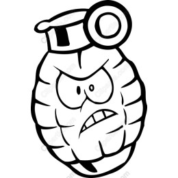 Angry Bomb Character