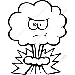 Cheeky Cartoon Mushroom Cloud