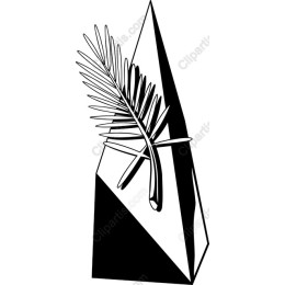 Stylized Palm Frond Monument