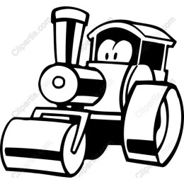 Cartoon Steam Roller