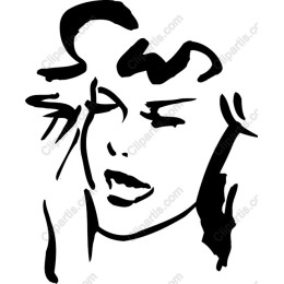 Expressive Face in Black and White
