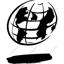 Silhouette Globe
