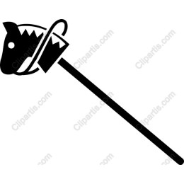 Whimsical Horse-Head Stick