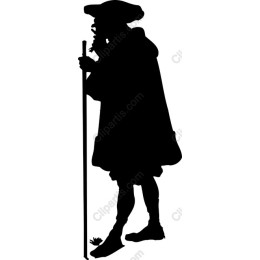 Elegant Cloaked Figure
