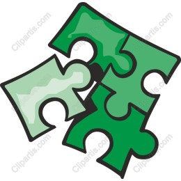 Vibrant Green Puzzle Piece