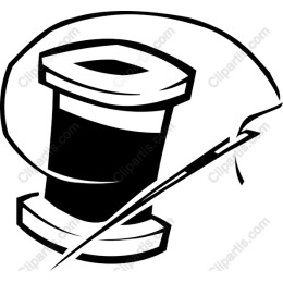 Classic Sewing Spool and Needle