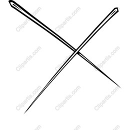 Intersecting Sewing Needles