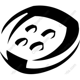Minimalist Black and White Button