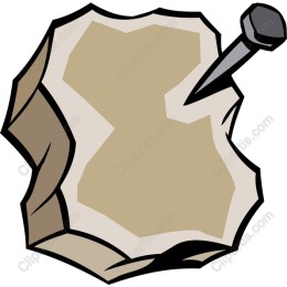 Vintage Styled Note with a Nail