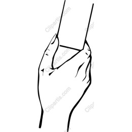 Elegant Hand Holding Rectangular Card