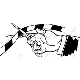 Hand Cutting Ribbon