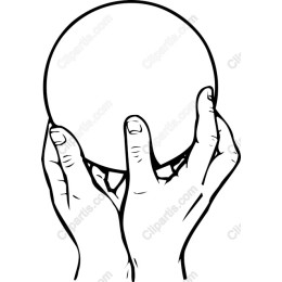 Hands Holding a Sphere