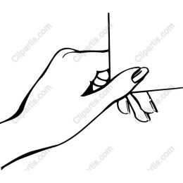 Hand Holding Blank Card
