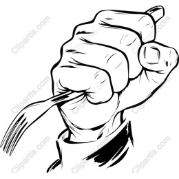 Hand Holding a Fork