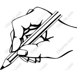 Hand Holding Pencil