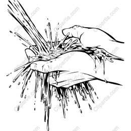 Splashing Water Hands