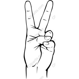 Peace Sign Hand Gesture