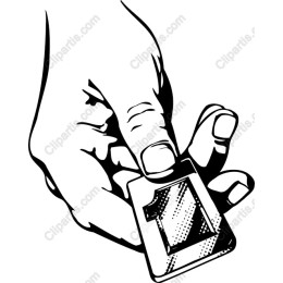 Hand Holding Card with Number 1