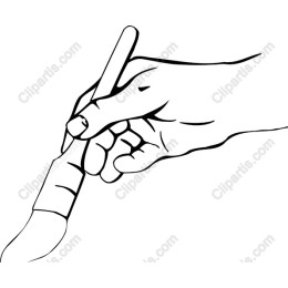 Hand Holding Paintbrush