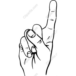 Raised Index Finger