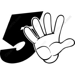 Dynamic Hand Gesture with Number 5