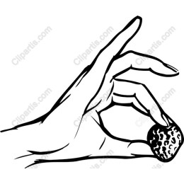 Hand Holding Textured Ball