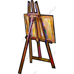 Vibrant Artist's Easel