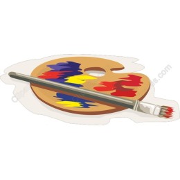 Creative Palette and Brush