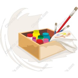 Vibrant Artist Supply Box