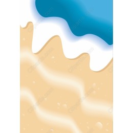Ocean Waves and Sandy Shore