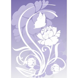 Elegant Floral Butterfly