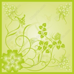 Vibrant Green Nature Floral