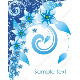 Enchanting Blue Floral