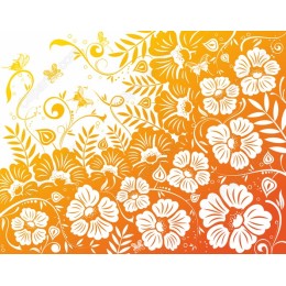 Vibrant Floral Sunrise
